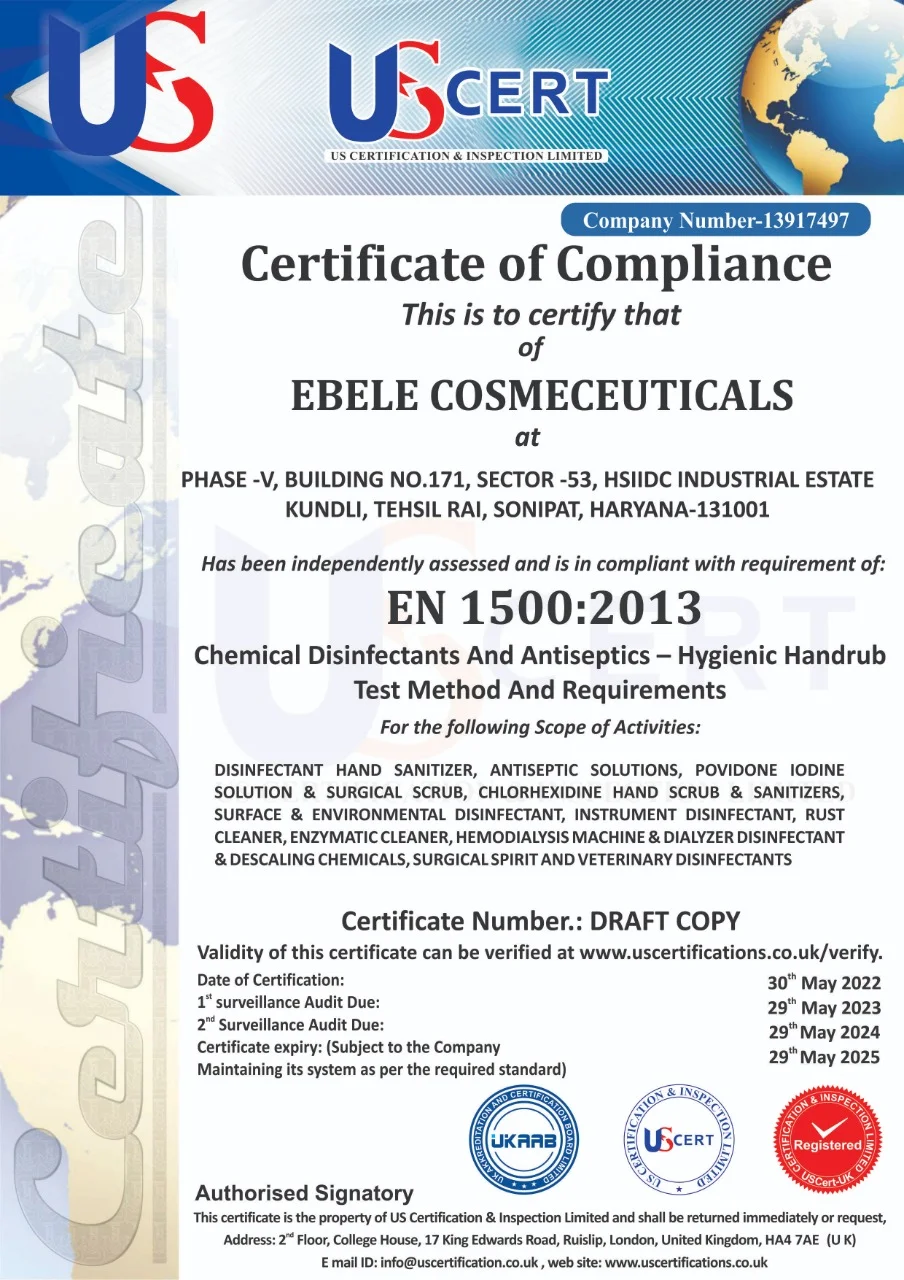 Ebele Certificate